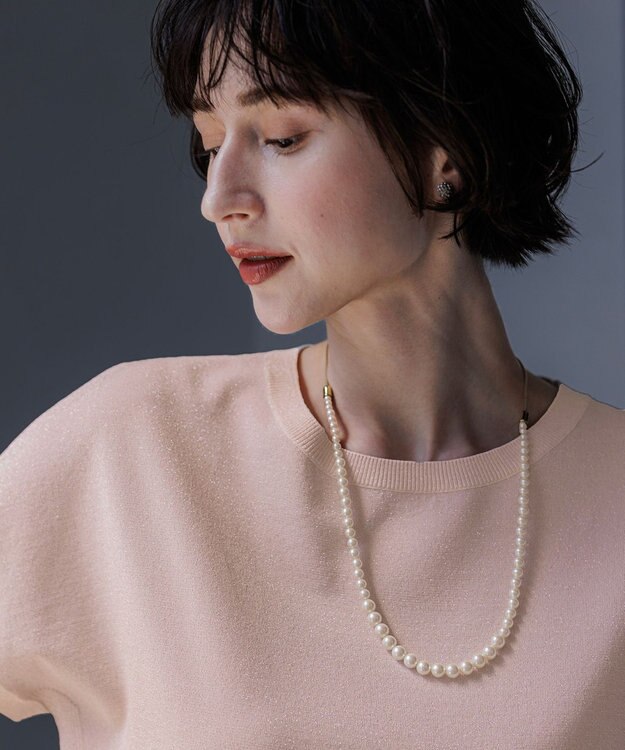 23区 パールコンビ スネークチェーン ネックレス ゴールド系