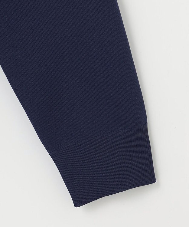 23区GOLF 【MEN】【ウォッシャブル】ロゴライン カラーニット ネイビー系