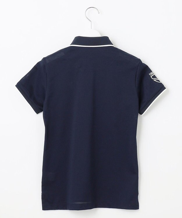 23区GOLF 【WOMEN】ピラミッドカノコ 半袖ポロシャツ ネイビー系