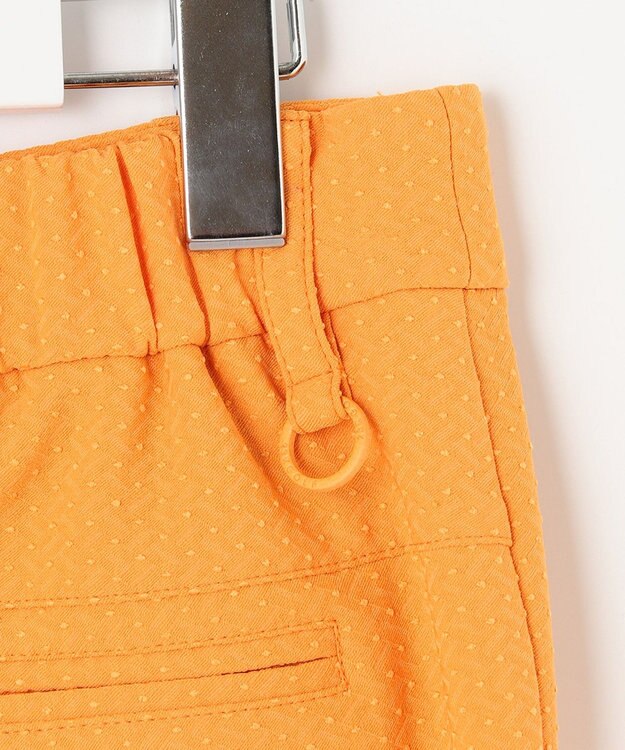 23区GOLF 【WOMEN】【洗える】ドットジャガード テーパードパンツ オレンジ系