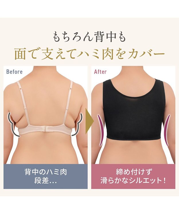 BRADELIS New York 【Yukine inc. 】ゆきねえとろりソフトシルク混ブラ25 ブラデリス 着心地重視のノンワイヤー補正ブラ ブラック