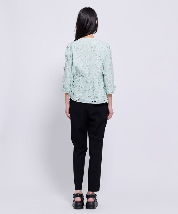 TOCCA FLOATING FLOWER ブラウス ライトグリーン系