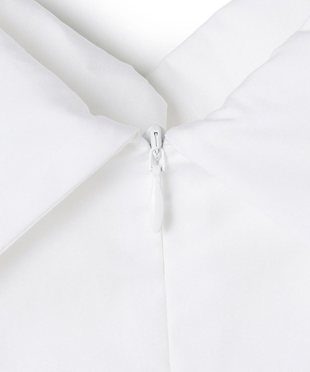 BEIGE， 【洗える】PERRY / コットンロールカラープルオーバーブラウス White