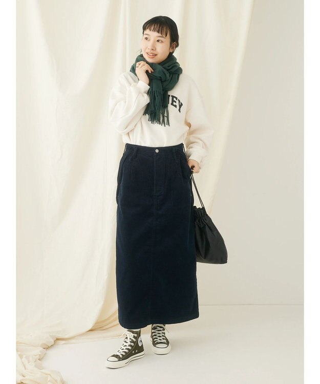 CRAFT STANDARD BOUTIQUE コーデュロイ２ＷＡＹサロペットスカート Navy