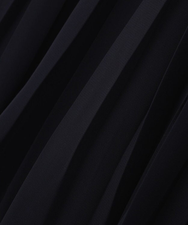 YECCA VECCA プリーツシフォンスカート Navy