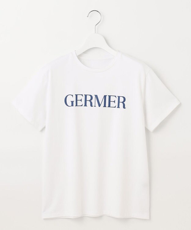 UNFILO 接触冷感カラーロゴT オフ×ブルー