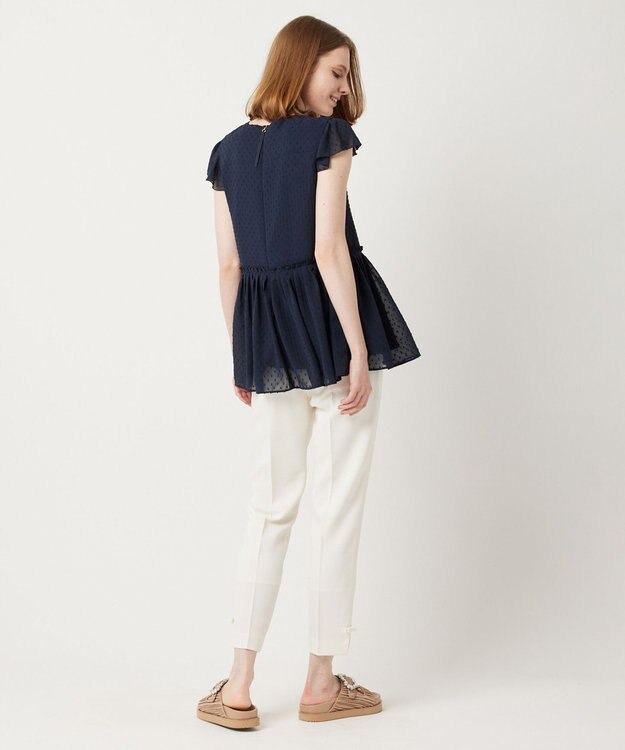 TOCCA 【洗える】SUMMER SHOWER ブラウス ネイビー系