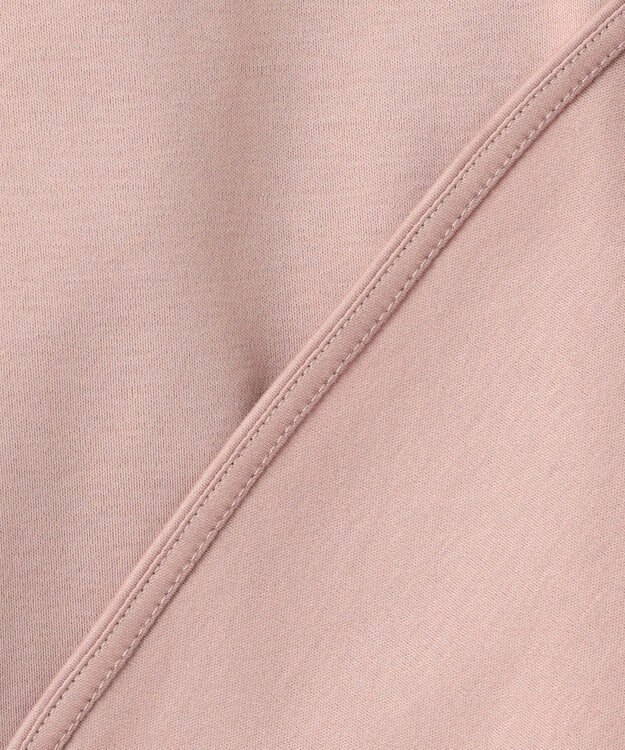 ANY L 【洗濯機可】着映えるシャーリングトップス ピンク