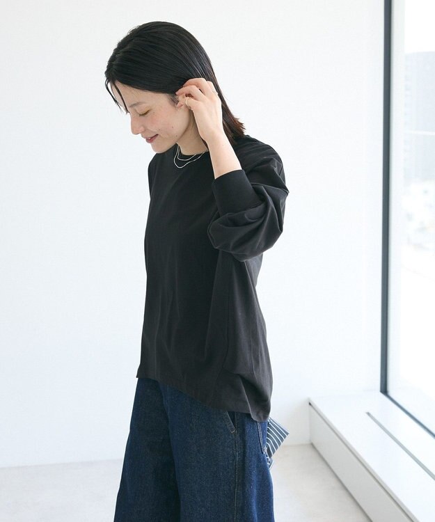 CRAFT STANDARD BOUTIQUE コクーンシルエットチュニック Black