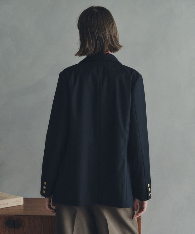 YECCA VECCA 金釦テーラードジャケット Navy