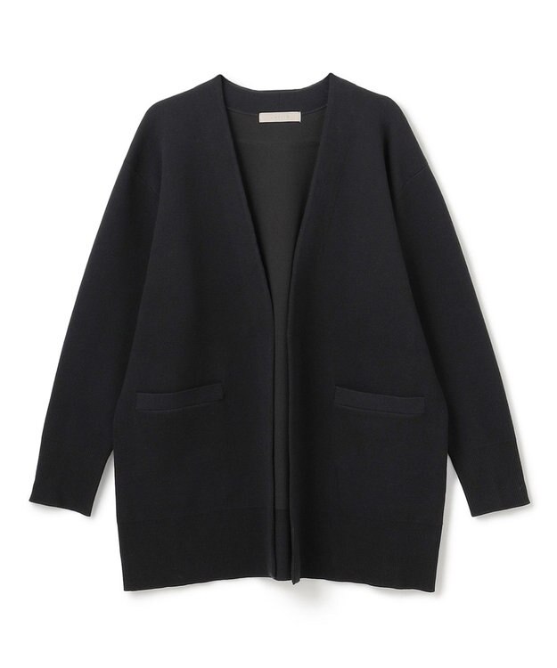 UNFILO スポンジニット カーディガン ブラック