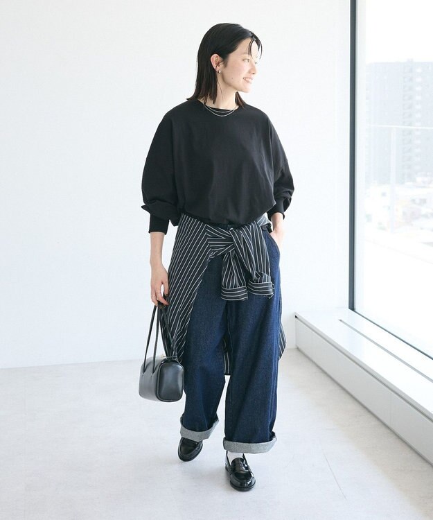 CRAFT STANDARD BOUTIQUE コクーンシルエットチュニック Black