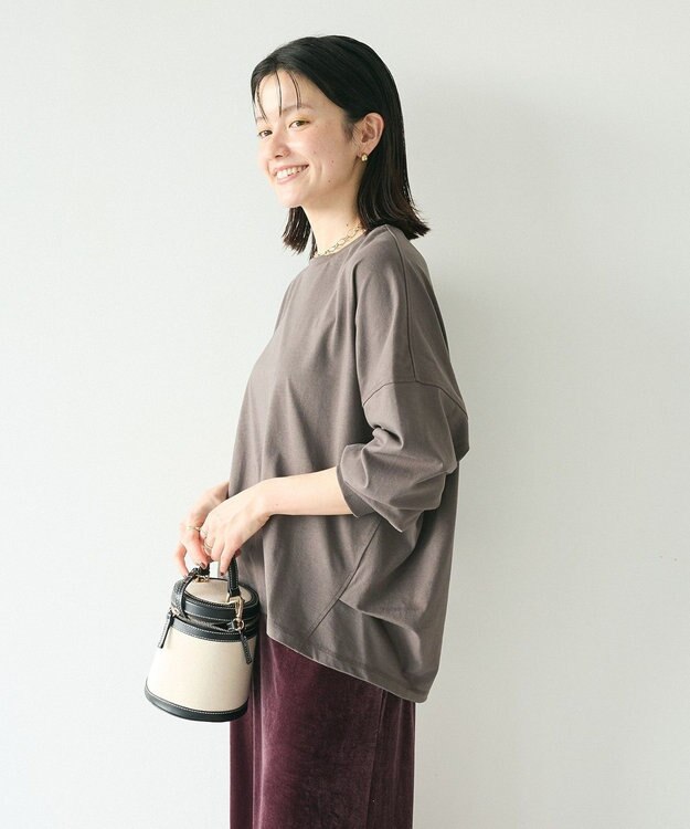 CRAFT STANDARD BOUTIQUE コクーンシルエットチュニック Charcoal Gray