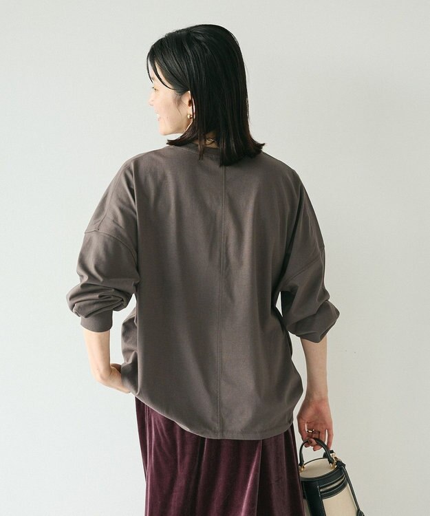 CRAFT STANDARD BOUTIQUE コクーンシルエットチュニック Charcoal Gray
