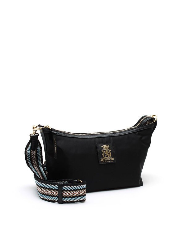 A.D.M.J. 【撥水】デービス＆牛革/マーキスクロスボディ BLACK