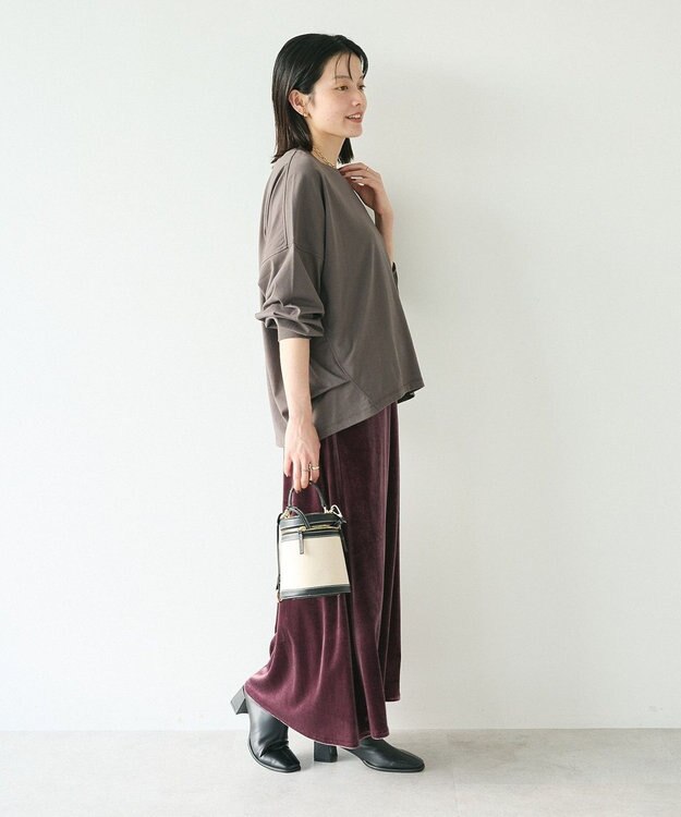CRAFT STANDARD BOUTIQUE コクーンシルエットチュニック Charcoal Gray
