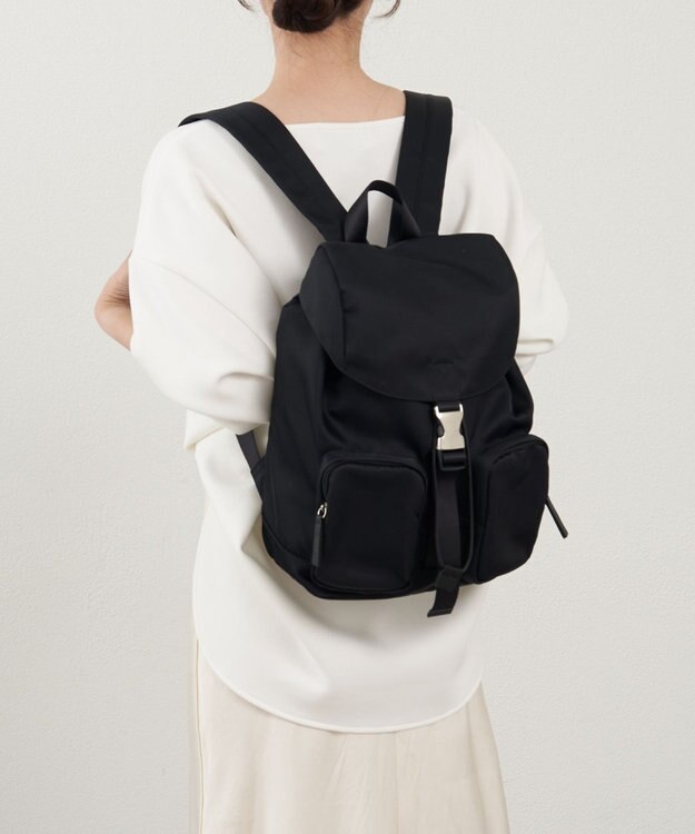 russet ナイロンリュックサック(CE-1650) Black