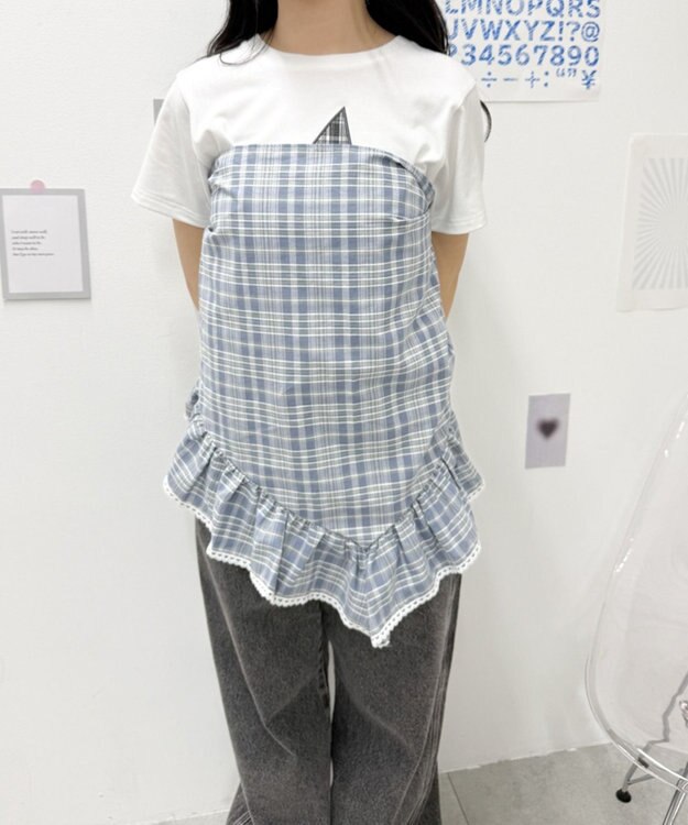 WEGO マルチWAYフリルBIGスカーフ サックス
