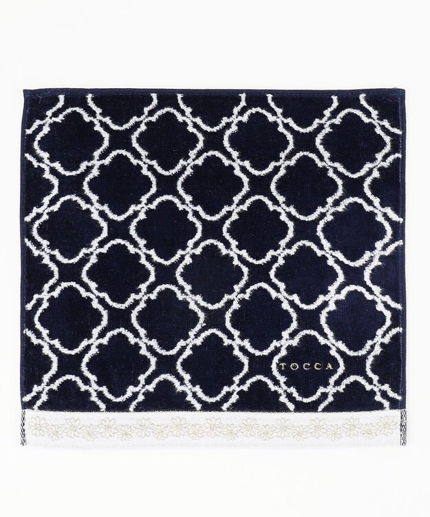 TOCCA CLOVER BRICK TOWELCHIEF タオルハンカチ ネイビー系