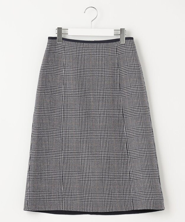 J.PRESS LADIES ミルドウールリバーチェック スカート ネイビー系3