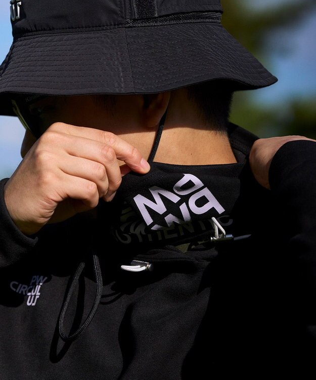 PW CIRCULUS 【MEN】スエード調 デタッチャブルフーディ ブラック系