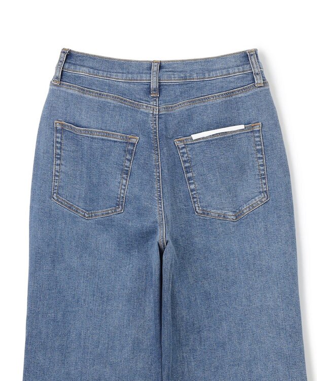 UNFILO 【UNFILO DENIM】撥水ストレッチ ワイドストレートデニム ブルー