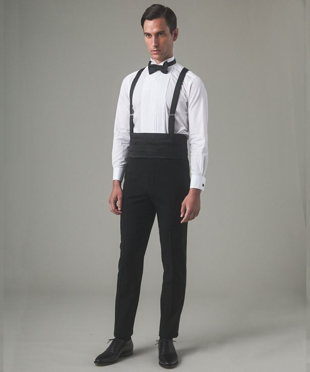 GOTAIRIKU 【WEAR BLACK】フォーマル用 ボウタイ&カマーバンドセット（ネイビー） ネイビー系