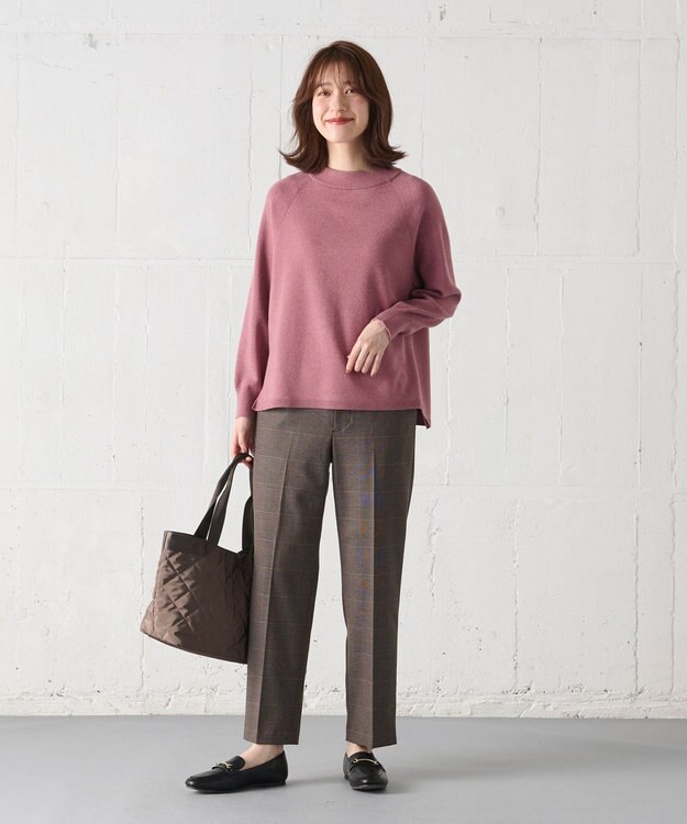 ANY 【洗濯機可能】しあわせタッチニットプルオーバー ピンク