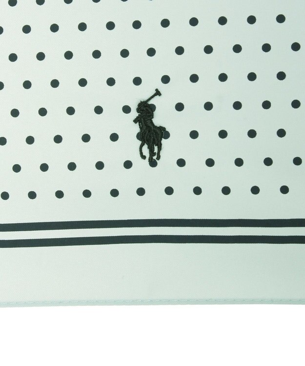 MOONBAT POLO RALPH LAUREN(ポロ ラルフローレン) ツイルドットポロポニー 雨傘 折りたたみ傘 サックスブルー