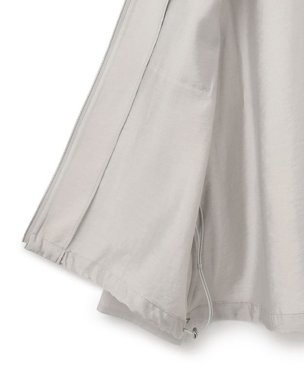 ICB リヨセルナイロンワッシャー ノーカラーブルゾン トープ系