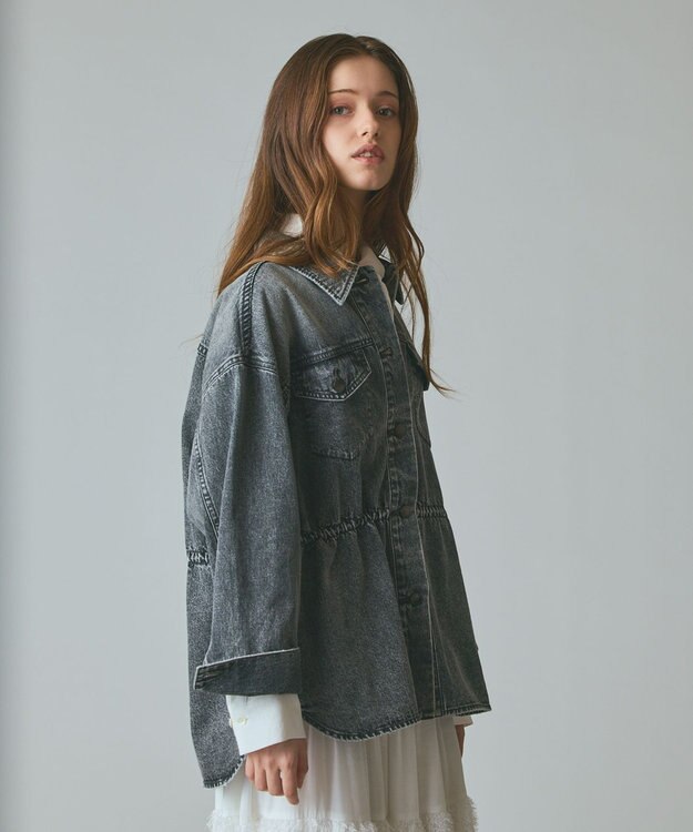 GRACE CONTINENTAL デニムシャツジャケット ブラック