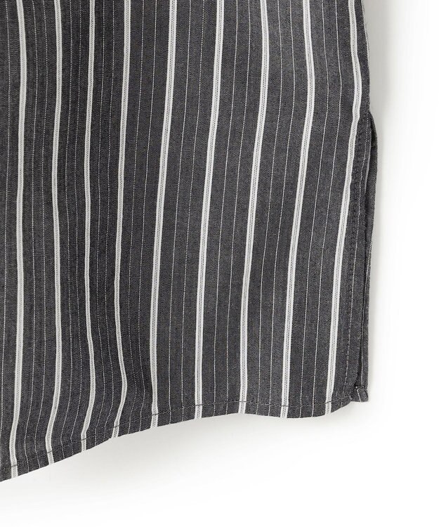 J.PRESS YORK STREET 【WOMEN】タイプライターフリンジ ブラウス ブラック系1