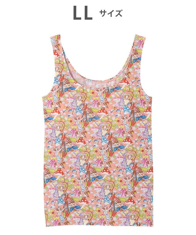 tsumori chisato SLEEP ツモリチサト カップ付きインナー ノースリーブ ベア天竺 伸縮性がよい ブラトップ タンクトップ tsumori chisato SLEEP UCX556 /ワコール ピンク