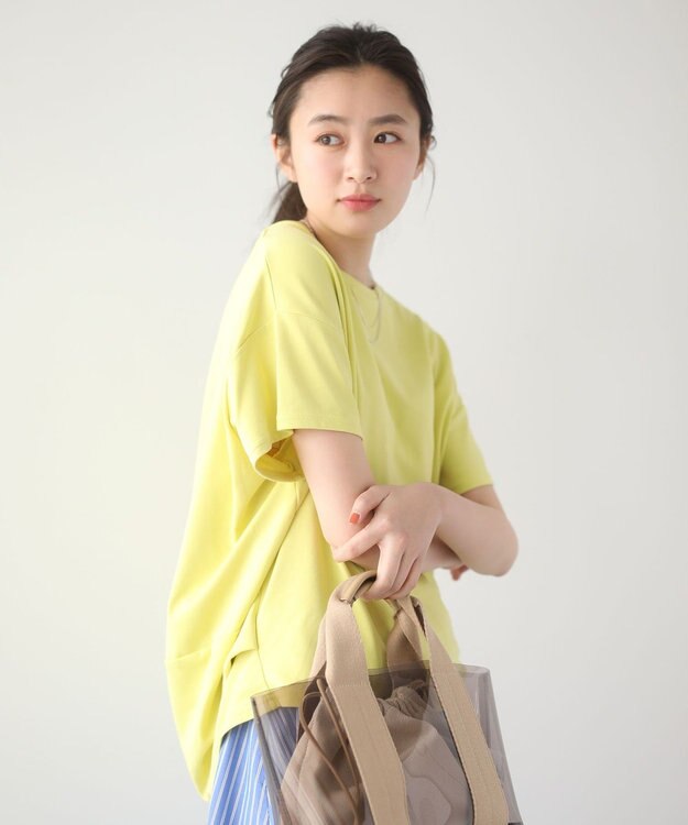 Green Parks 超冷感コクーンカットプルオーバー Yellow