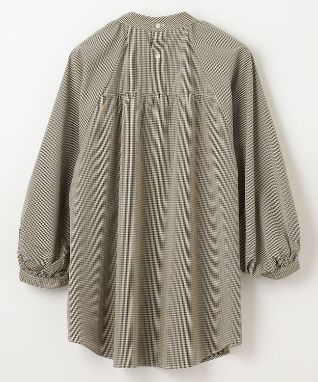 ANY 【速乾/UVカット/抗菌防臭/手洗い】エニィファンクションボリューム袖ブラウス ガンクラブチェック