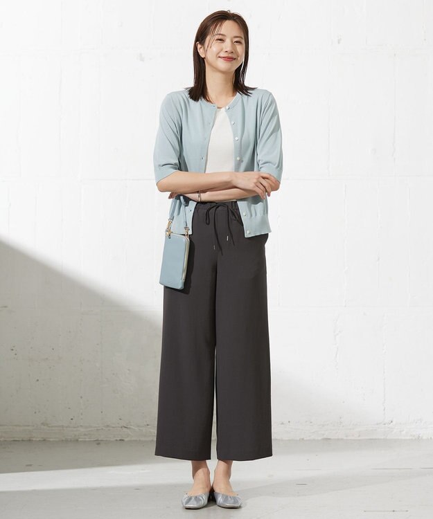 J.PRESS LADIES L 【洗える】ニット タンクトップ ホワイト系