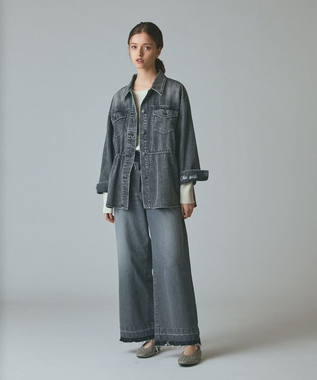 GRACE CONTINENTAL デニムシャツジャケット ブラック