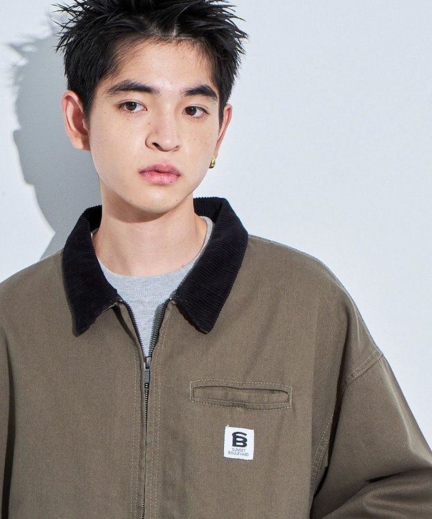 WEGO ワーカーズZIPジャケット カーキ