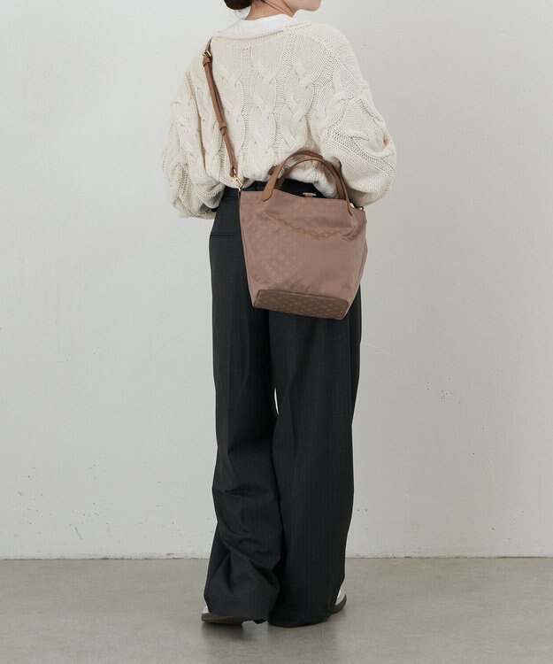 russet ナイロンジャガード2WAYミニトートバッグ(SF-260) Mocha