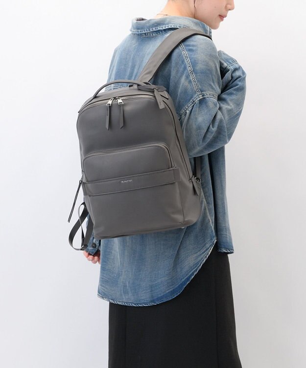 ACE BAGS & LUGGAGE W&.Day/Night ティルカ ラウンドリュック A4サイズ 14.0インチPC収納 19182 ダブルアンドデイナイト チャコールグレー
