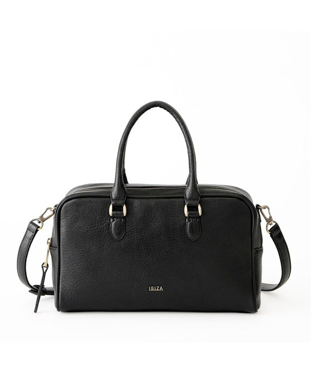 IBIZA エセンシア　牛革　2WAYバッグ（M） 黒