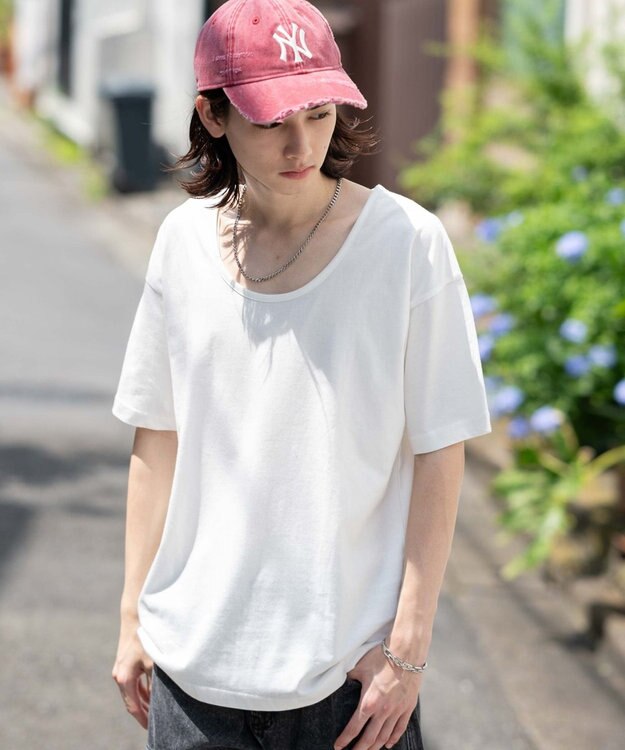 WEGO 【ユニセックス着用ITEM/MLサイズ展開】UネックT（SS） ホワイト