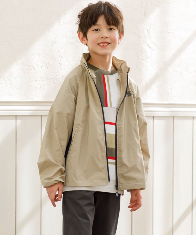 J.PRESS KIDS 【100-130cm】50/2 マルチボーダー Tシャツ カーキ系1