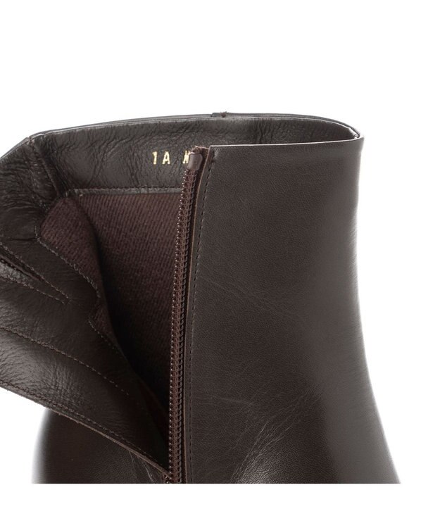 MODE ET JACOMO <MODE ET JACOMO>サイドラインアーモンドトゥブーツ ダークブラウン