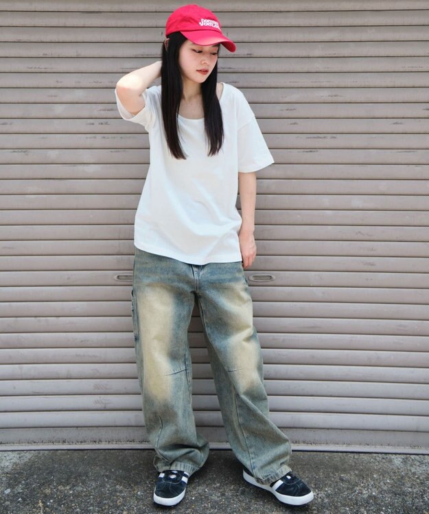 WEGO 【ユニセックス着用ITEM/MLサイズ展開】UネックT（SS） ホワイト