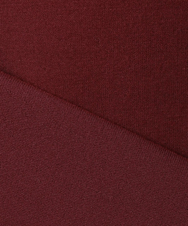 自由区 S レーヨンストレッチ カーディガン ボルドー