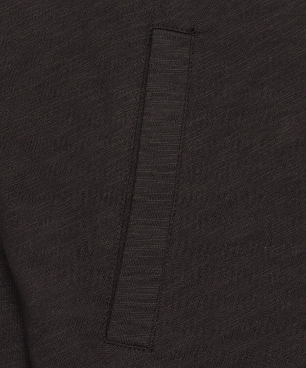 WEGO 【ユニセックス着用ITEM/MLサイズ展開】スラブチェックロゴジップパーカー ブラック中濃色