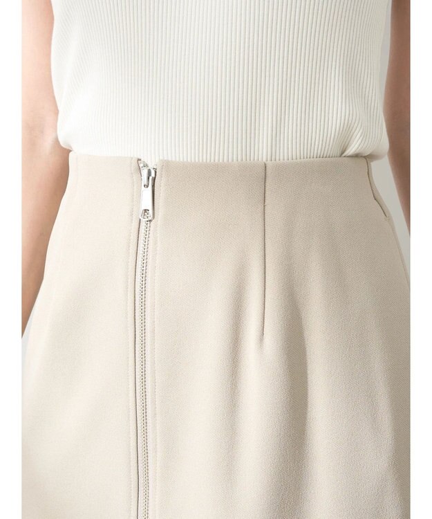 earth music&ecology Ｚｉｐスカート Light Beige
