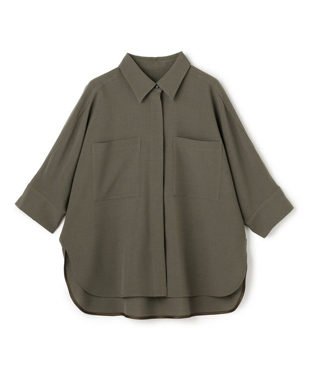 uncrave ウォッシャブルドライサップ ドルマンシャツ スレート