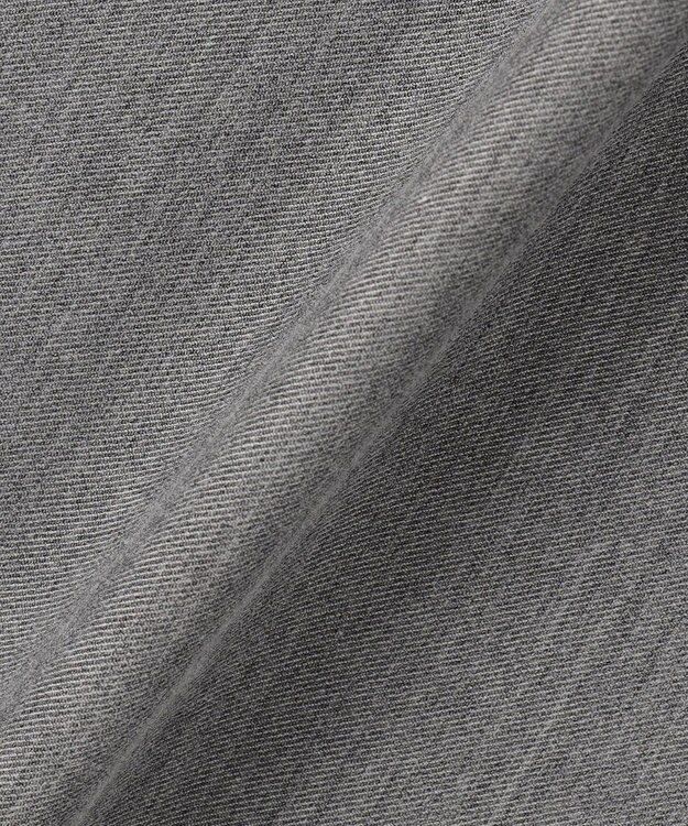 J.PRESS LADIES S シャンブレー2wayストレッチ ワイド ストレート パンツ ライトグレー系